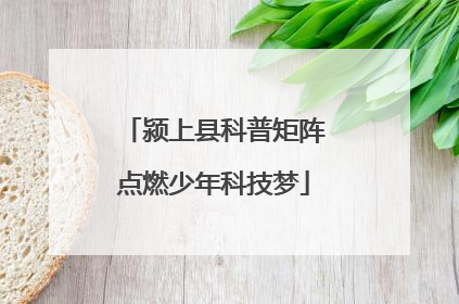 颍上县科普矩阵点燃少年科技梦