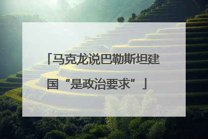 马克龙说巴勒斯坦建国“是政治要求”