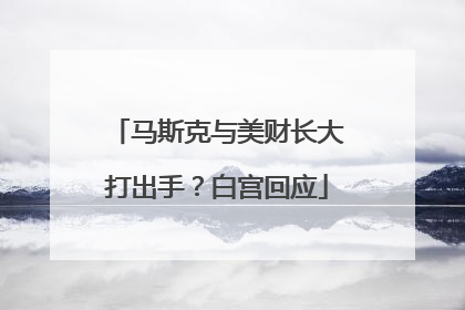 马斯克与美财长大打出手？白宫回应