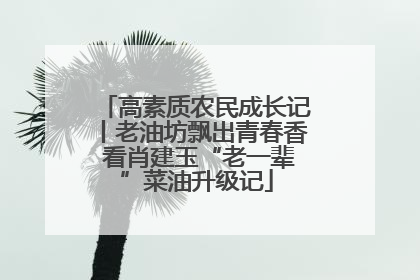 高素质农民成长记丨老油坊飘出青春香 看肖建玉“老一辈”菜油升级记