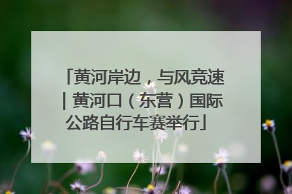 黄河岸边，与风竞速｜黄河口（东营）国际公路自行车赛举行