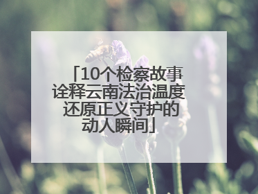 10个检察故事诠释云南法治温度 还原正义守护的动人瞬间