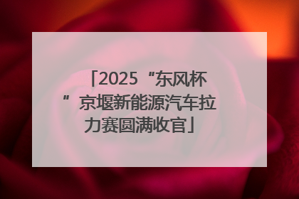 2025“东风杯”京堰新能源汽车拉力赛圆满收官