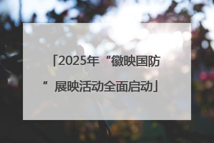 2025年“徽映国防”展映活动全面启动
