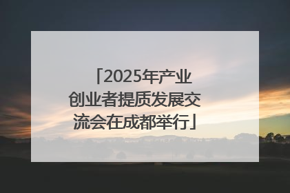 2025年产业创业者提质发展交流会在成都举行