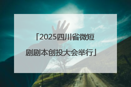 2025四川省微短剧剧本创投大会举行