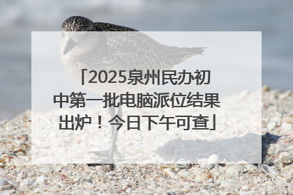 2025泉州民办初中第一批电脑派位结果出炉！今日下午可查