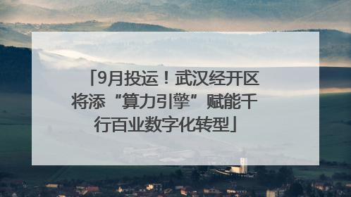 9月投运！武汉经开区将添“算力引擎”赋能千行百业数字化转型